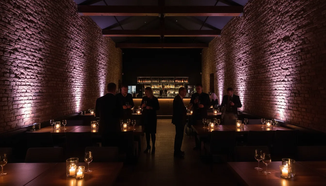 Elegancka restauracja z ciepłym oświetleniem — wydarzenie dla 30-45